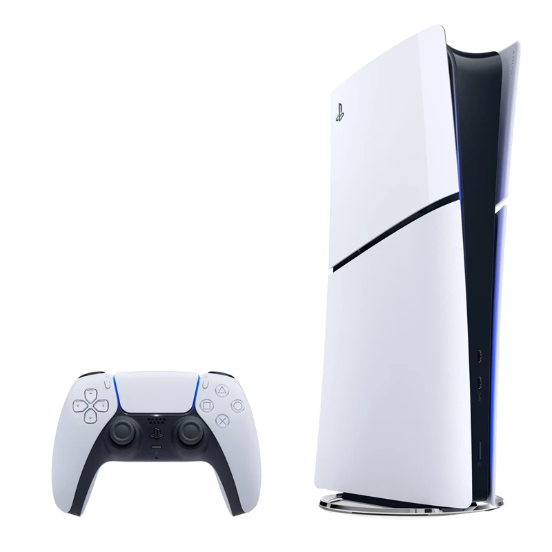 کنسول بازی خانگی سونی PlayStation 5 Slim Digital Edition نسل نهم ظرفیت 825 گیگابایت بدون درایو با پردازنده AMD Ryzen، گرافیک RDNA 2، حافظه SSD سریع